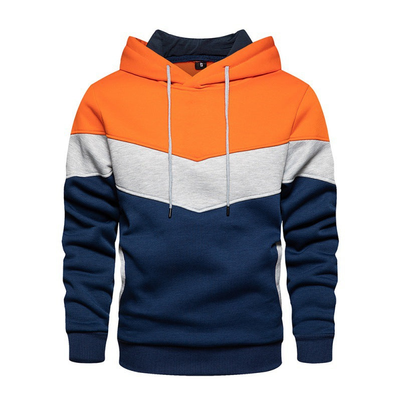 Men's sporty hoodie with modern color block design and breathable properties Skorter