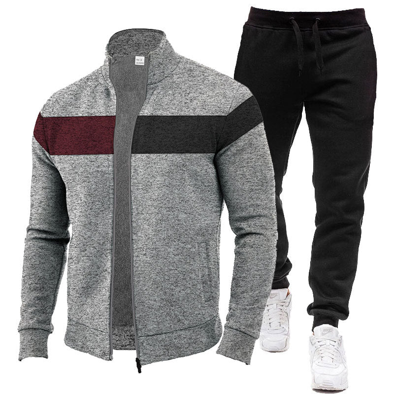 Men's Sporty Sweatshirt Set Skorter