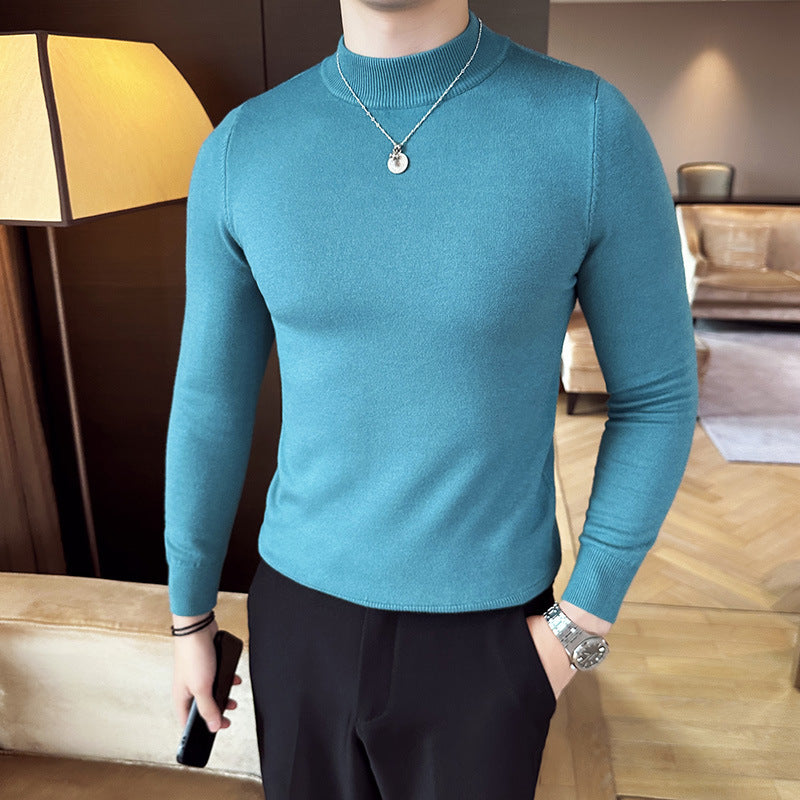 Men's stylish sweater with high collar and elegant fit Skorter