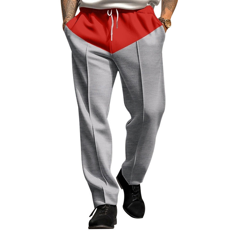 Men's sporty jogging pants with contrast details and adjustable drawstring Skorter