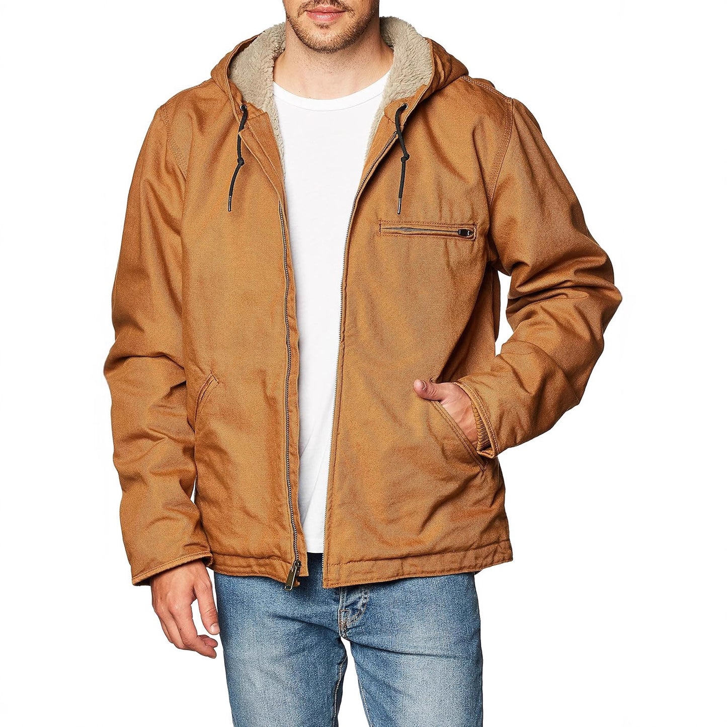 Men's windproof leisure jacket with fleece lining and practical pockets Skorter