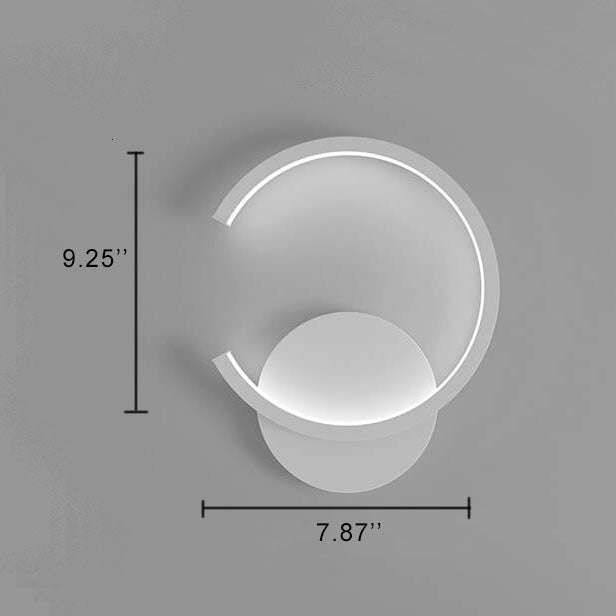 Skorter | Minimalist round LED wall lamp with arm, 1 light