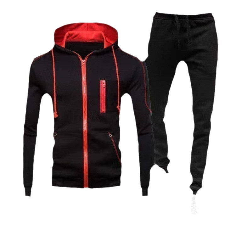 Men's tracksuit with functional zippered pockets and breathable fabric Skorter