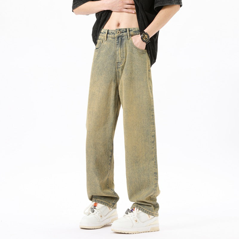 Men's wide jeans with a casual cut Skorter