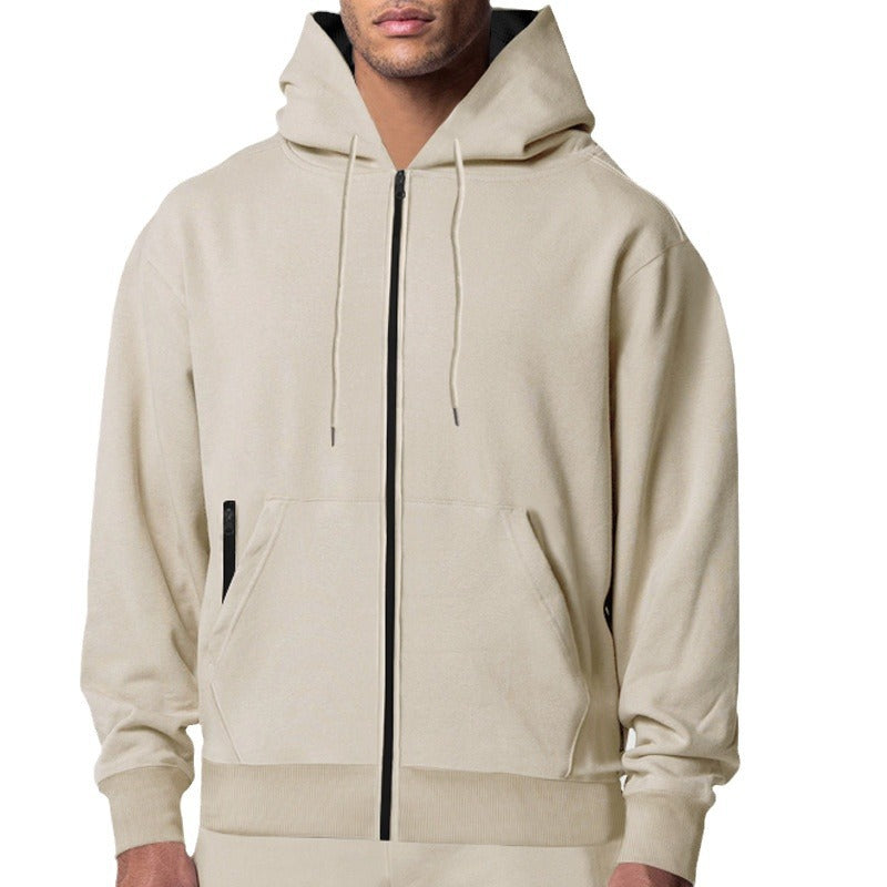 Men's zip-up hoodie with modern side pockets Skorter