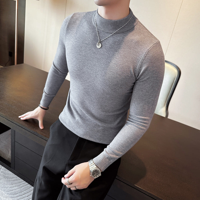 Men's stylish sweater with high collar and elegant fit Skorter