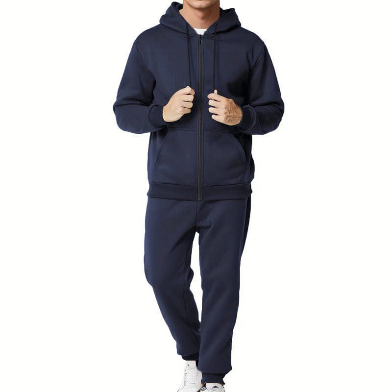 Men's sporty hoodie and jogger set with practical pockets and breathable materials Skorter