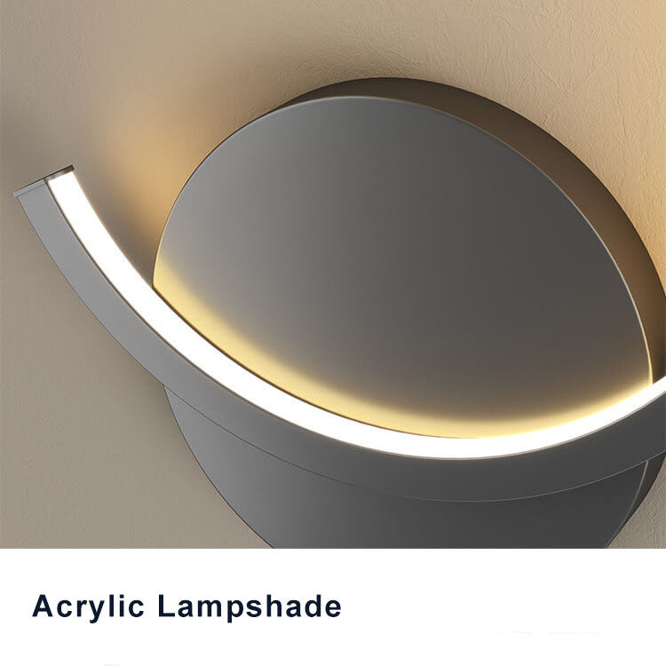 Skorter | Minimalist round LED wall lamp with arm, 1 light