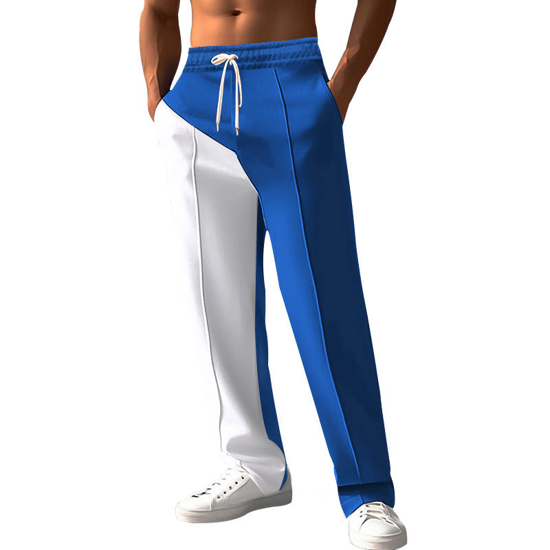 Men's sporty leisure pants with innovative cut and contrast details Skorter