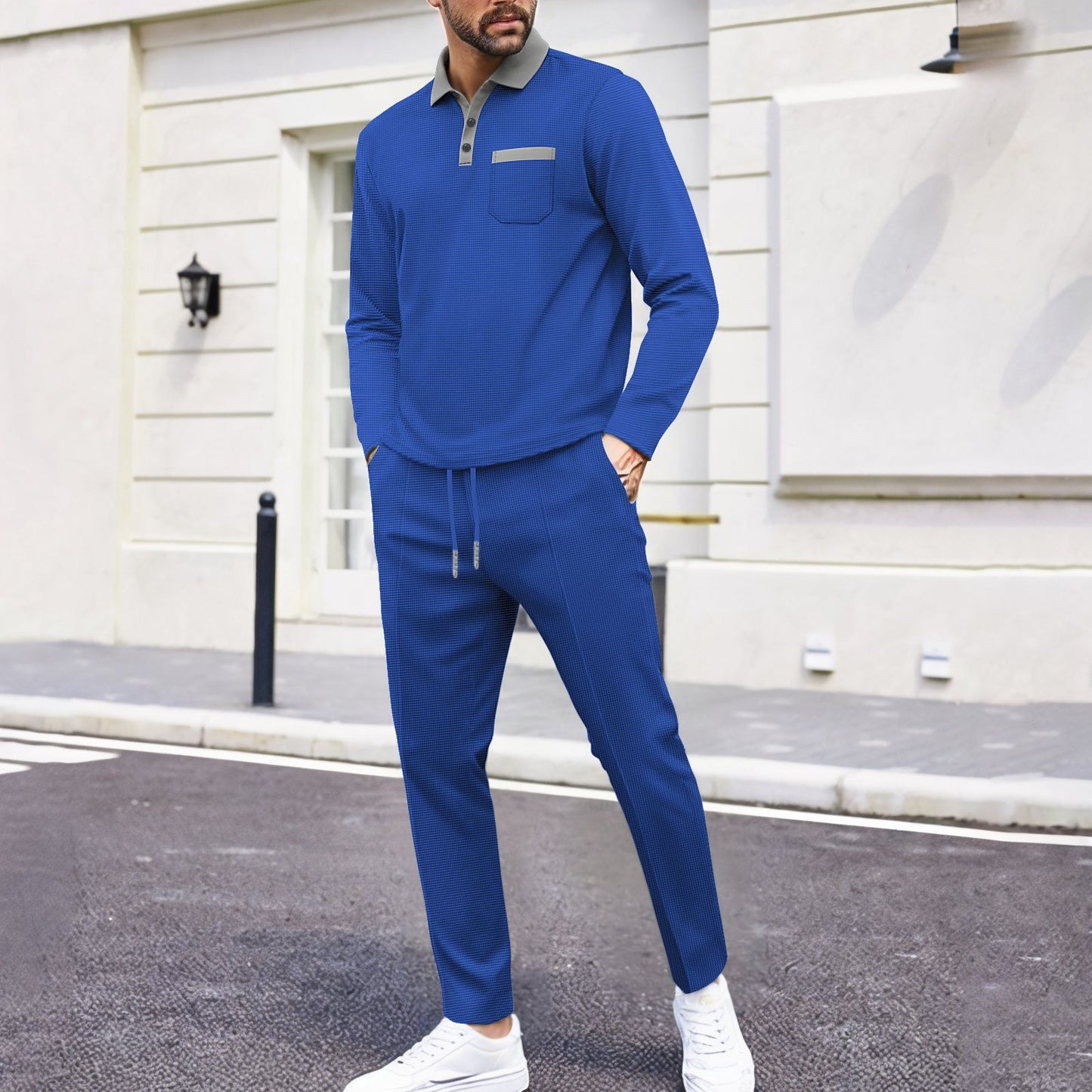 Men's stylish polyester tracksuit with breathable properties Skorter