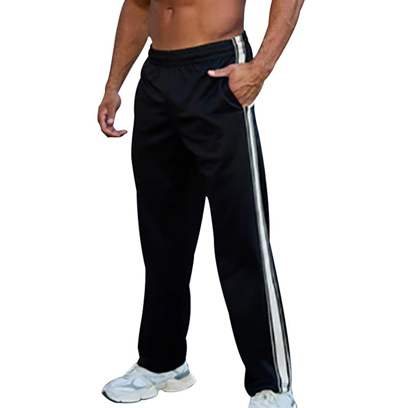 Men's sporty training pants with side contrast elements Skorter