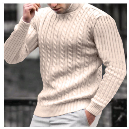 Men's turtleneck sweater made of comfortable knit quality Skorter