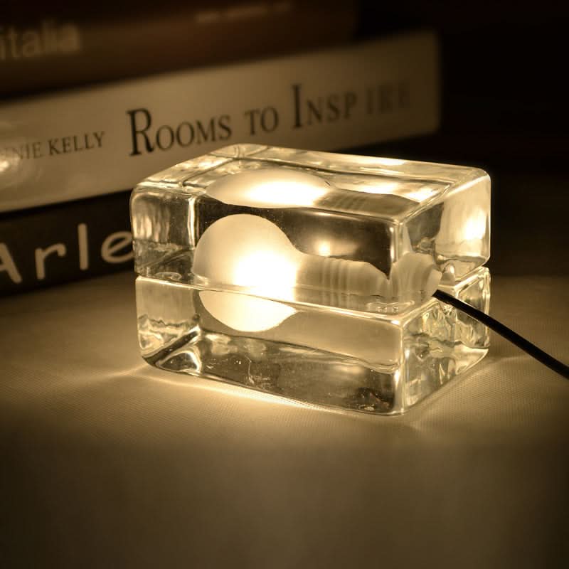 Skorter | Glass Block Table Lamp with G9 Socket