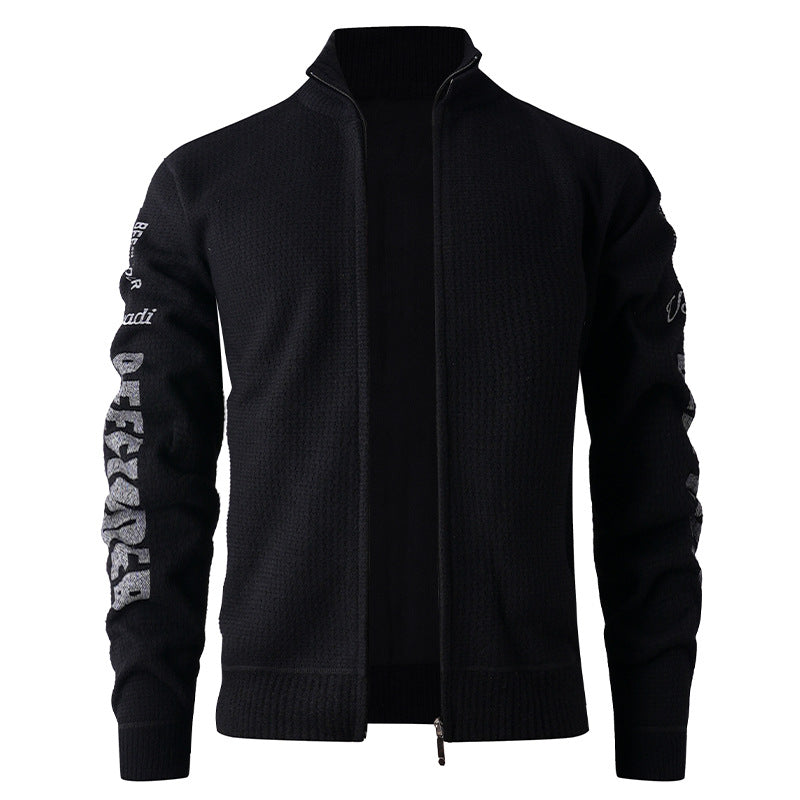 Men's quilted leisure jacket with high collar and modern lining Skorter