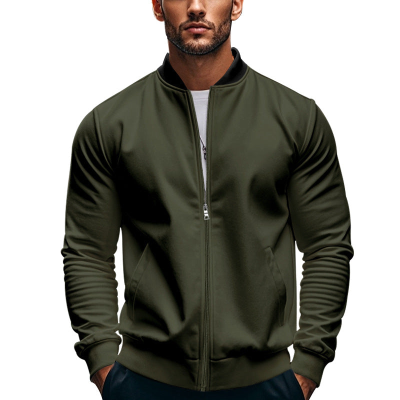 Men's sporty bomber jacket with high collar and practical pockets Skorter