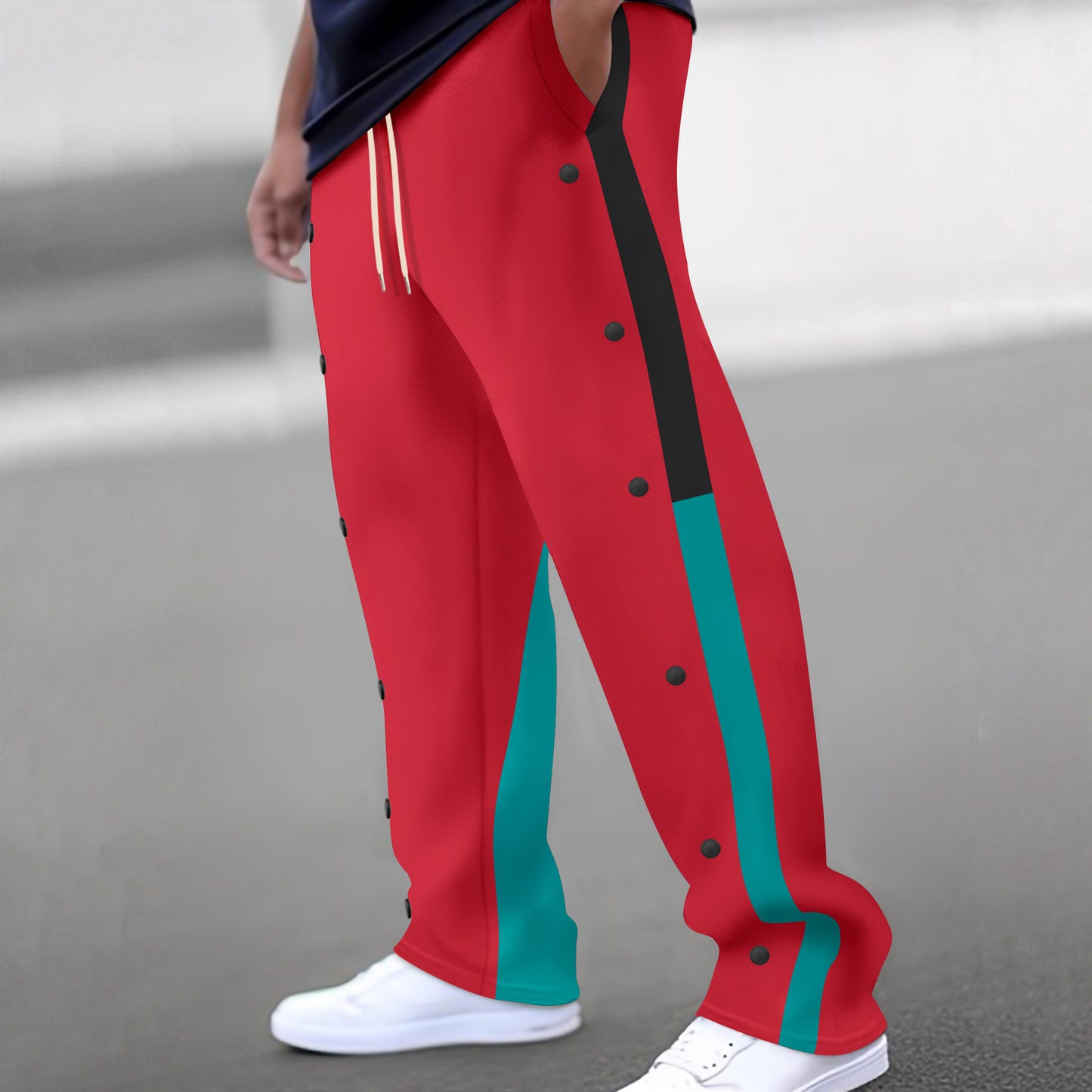 Men's sports pants with side snap buttons Skorter
