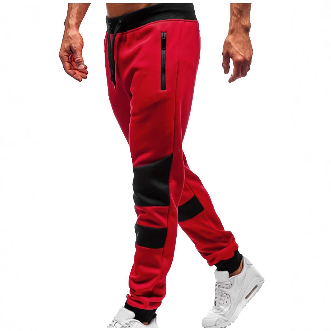Men's stylish leisure jogging pants with breathable inserts and practical drawstring Skorter