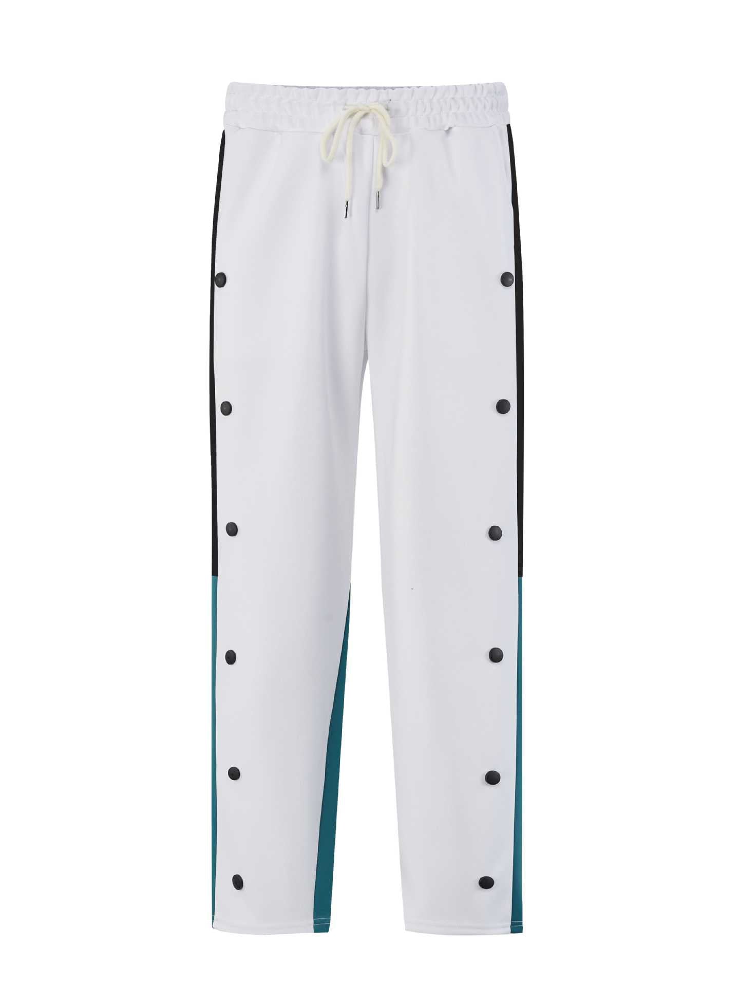 Men's sporty training pants with side snap buttons and elastic waistband Skorter