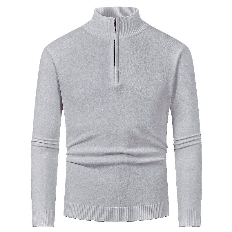 Men's pullover with high collar and zipper Skorter