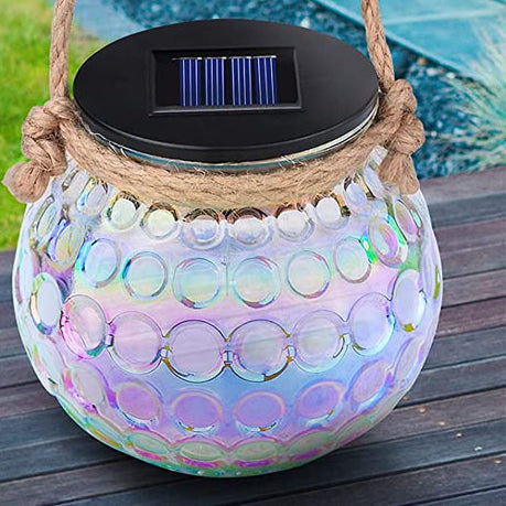 Skorter | Solar broken glass bottle LED outdoor decorative hanging light
