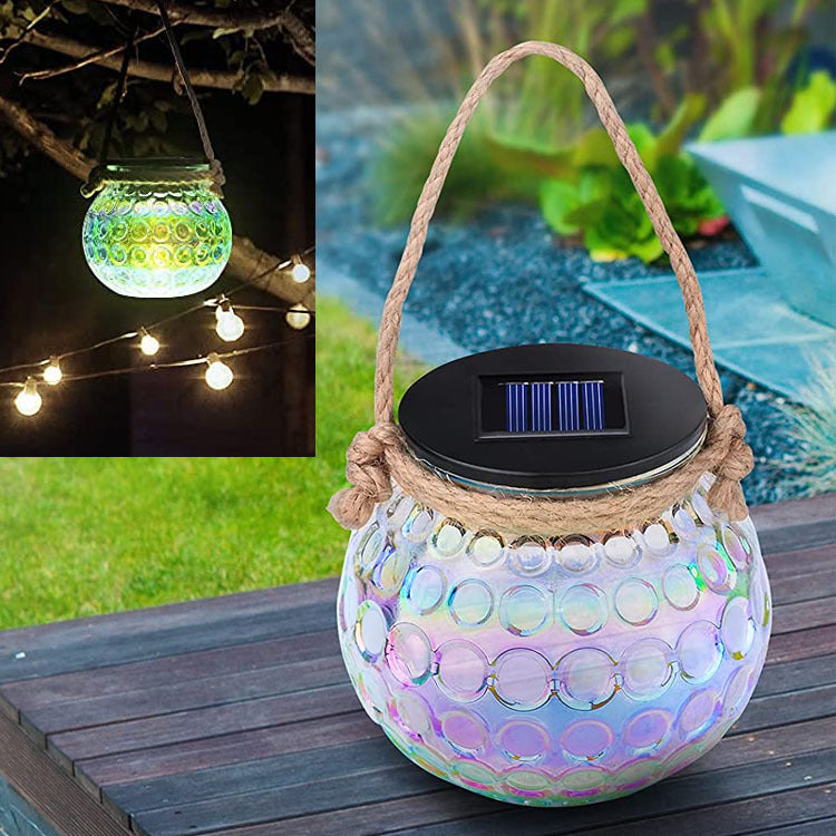 Skorter | Solar broken glass bottle LED outdoor decorative hanging light