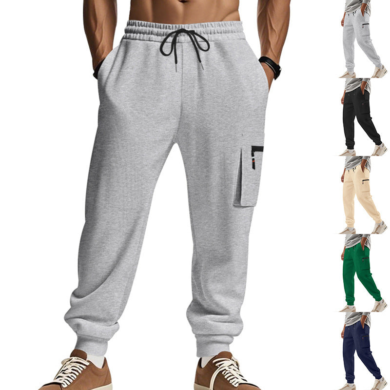Men's sporty jogging trousers with practical side pockets and adjustable waistband Skorter