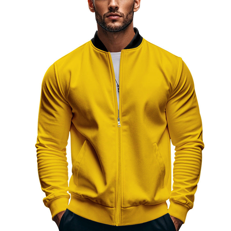Men's sporty bomber jacket with high collar and practical pockets Skorter