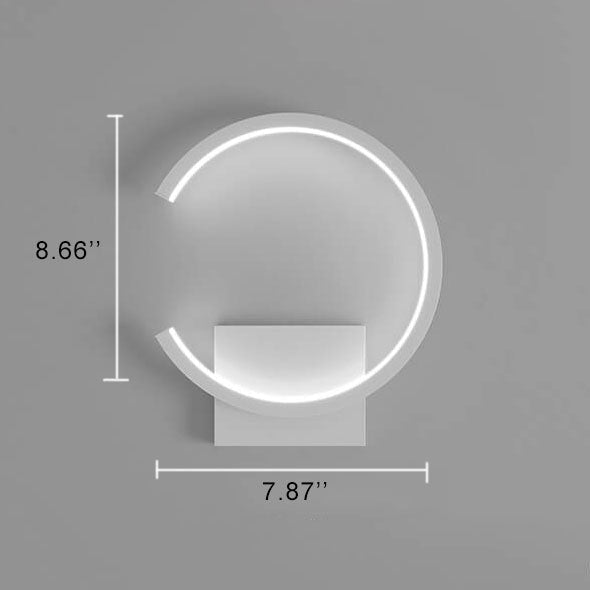 Skorter | Minimalist round LED wall lamp with arm, 1 light