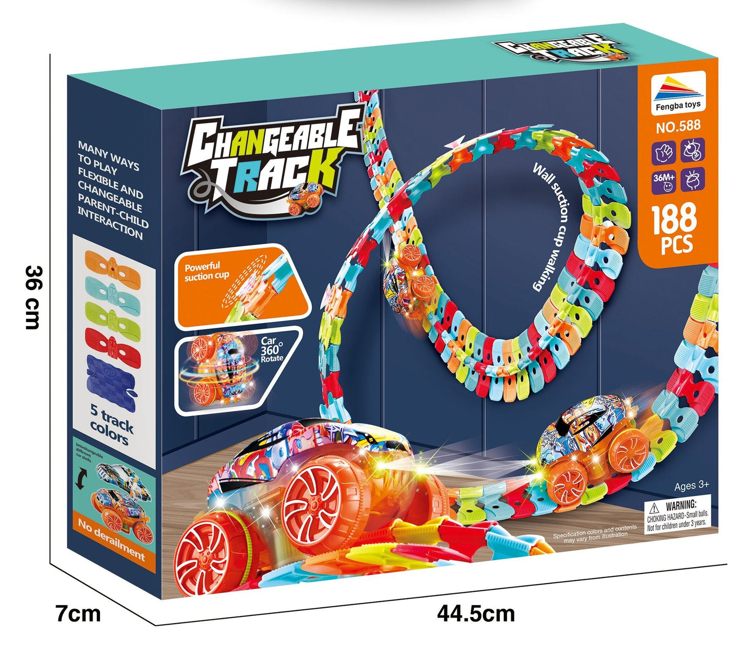 Skorter | Sticky Anti-Gravity Kids Car Track Set