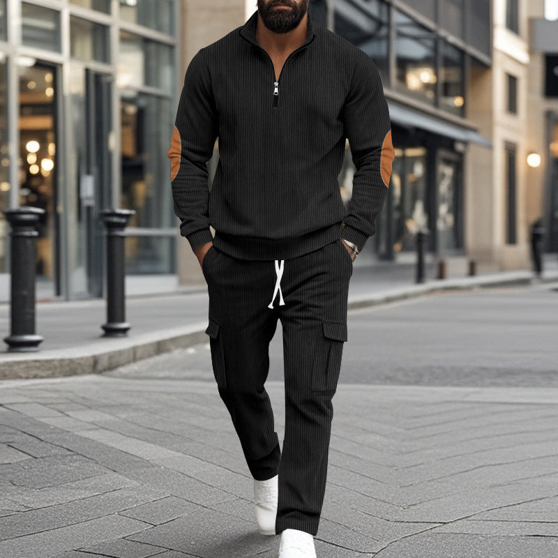 Men's sporty leisure set with zipper and practical pockets Skorter