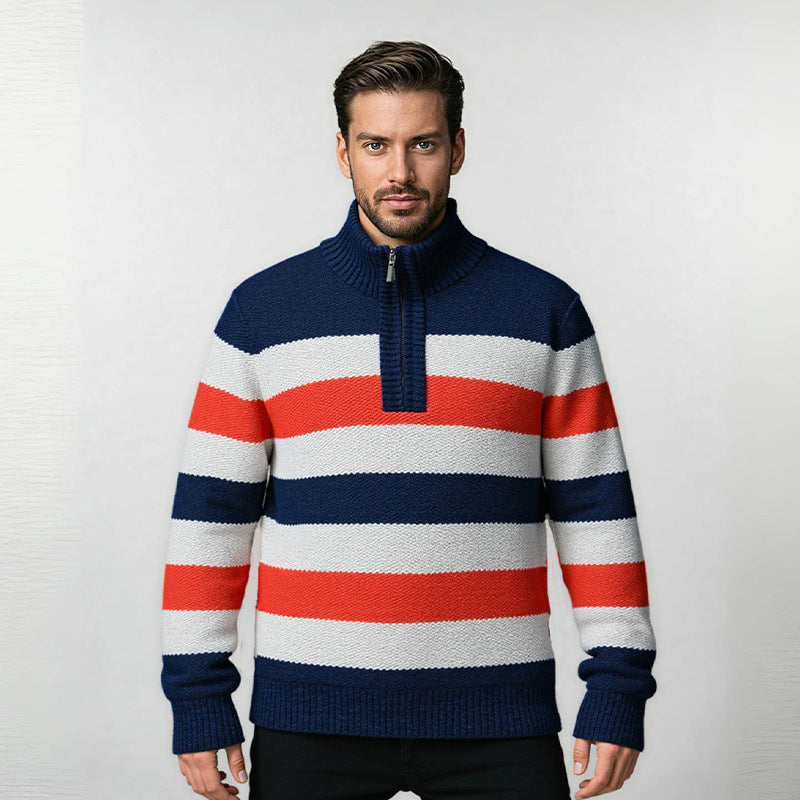 Men's sweater with high collar Skorter