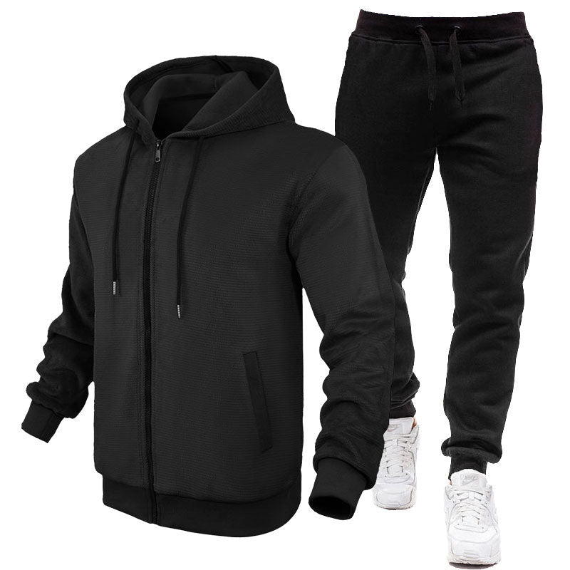 Men's sporty hoodie and tracksuit with fleece lining and practical pockets Skorter