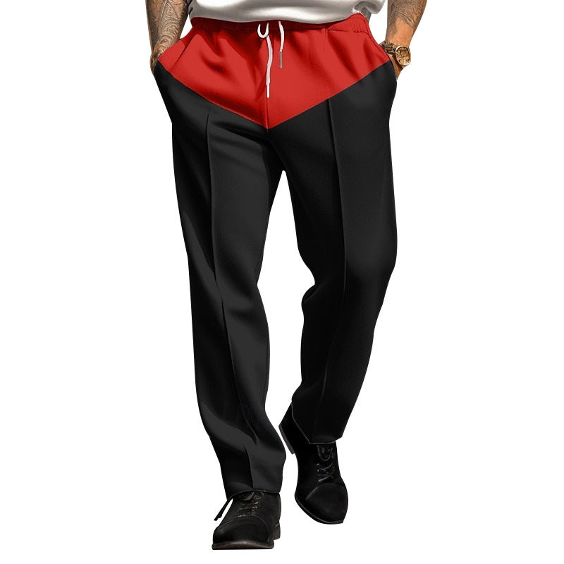 Men's sporty jogging pants with contrast details and adjustable drawstring Skorter