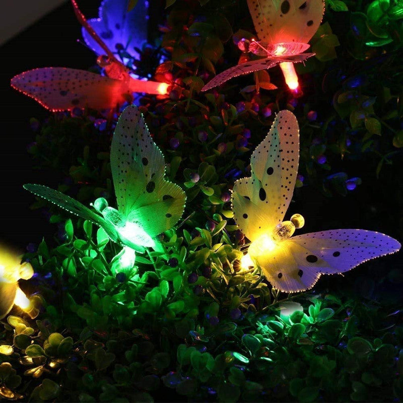 Skorter | Solar Butterfly 12/20 Lights LED Outdoor Waterproof String Lights