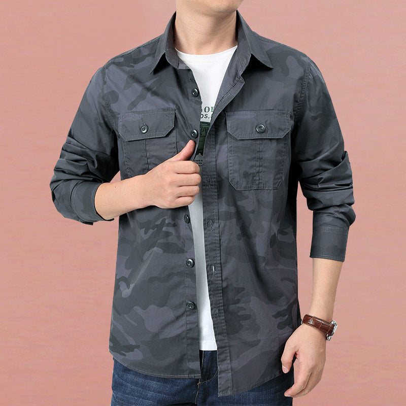 Kamouflageskjorta för herr Skorter