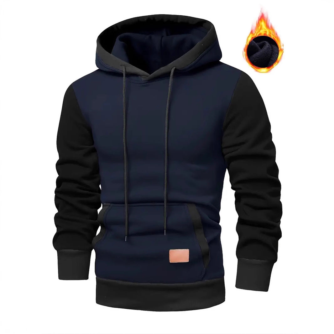 Men's stylish hoodie with practical pockets and contrasting design Skorter