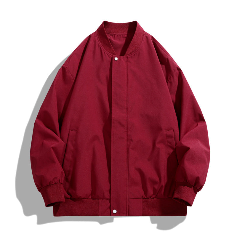 Men's sporty transitional jacket with high collar and practical side pockets Skorter