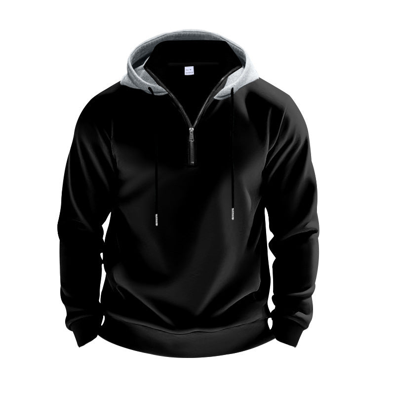 Men's sporty hoodie with half-zip and breathable material Skorter