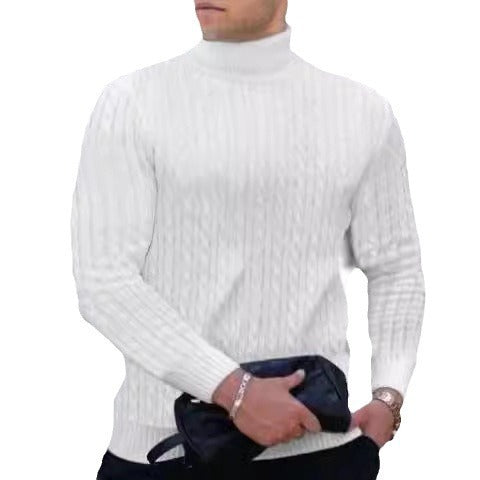 Men's turtleneck sweater made of comfortable knit quality Skorter