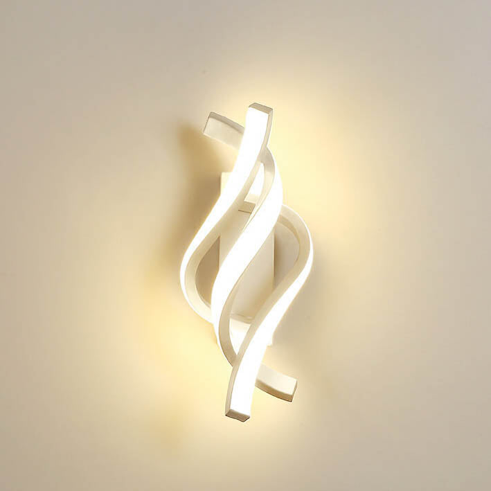 Skorter | Modern minimalist Spiral LED wall lamp with 1 light