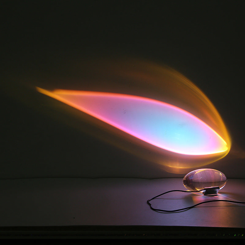 Skorter | Eye of the sky crystal table lamp creative simple exhibition hall living room bedside designer projection lamp atmosphere lamp
