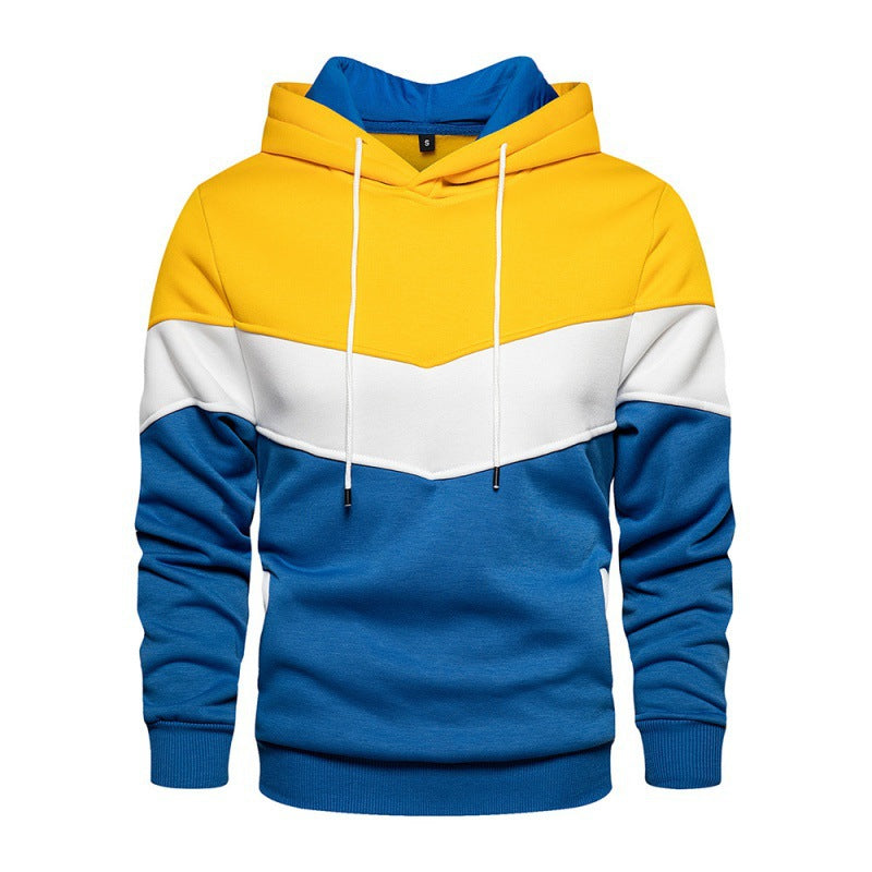 Men's sporty hoodie with modern color block design and breathable properties Skorter