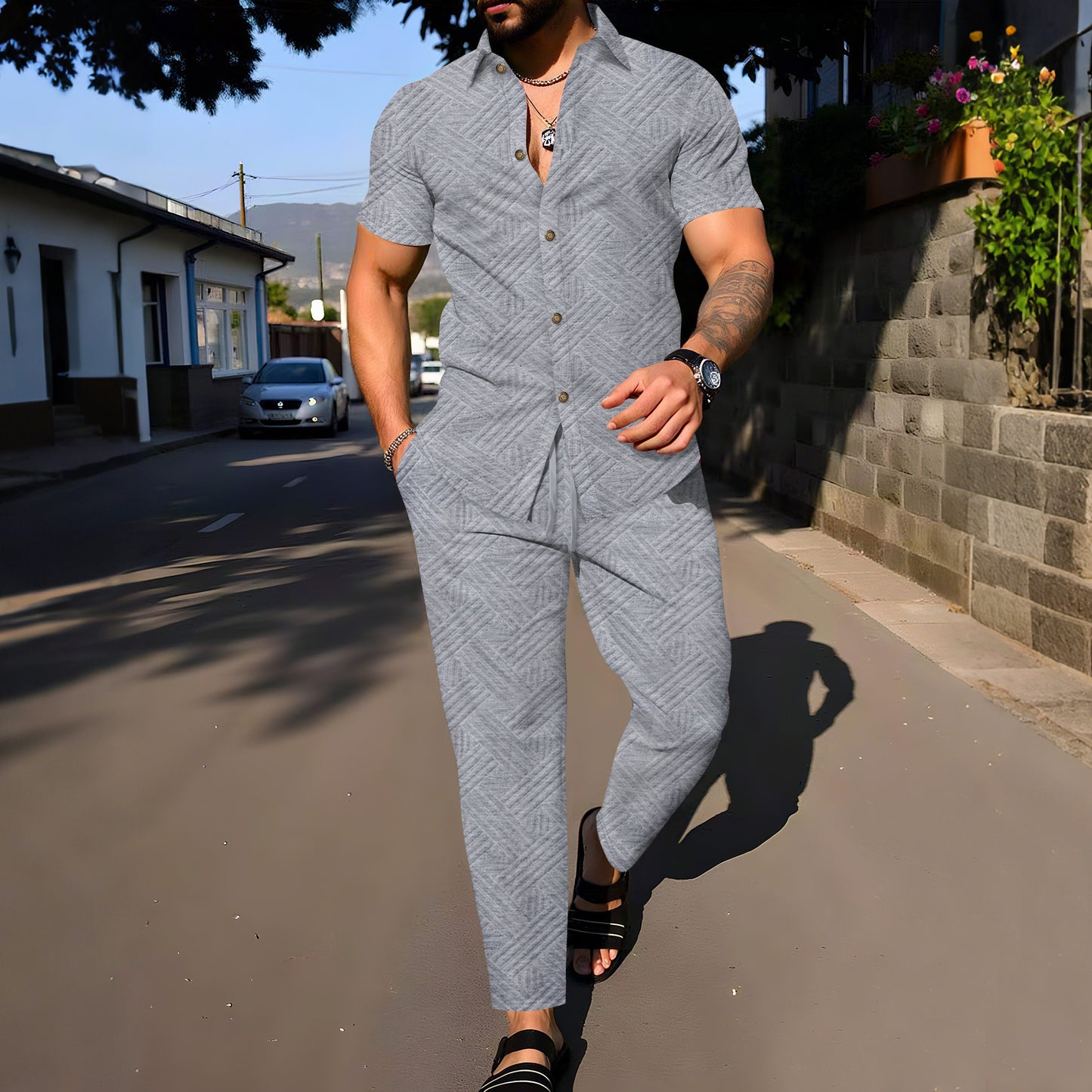 Men's Lifestyle Jumpsuit Skorter