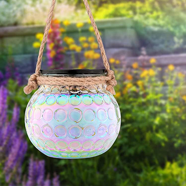 Skorter | Solar broken glass bottle LED outdoor decorative hanging light