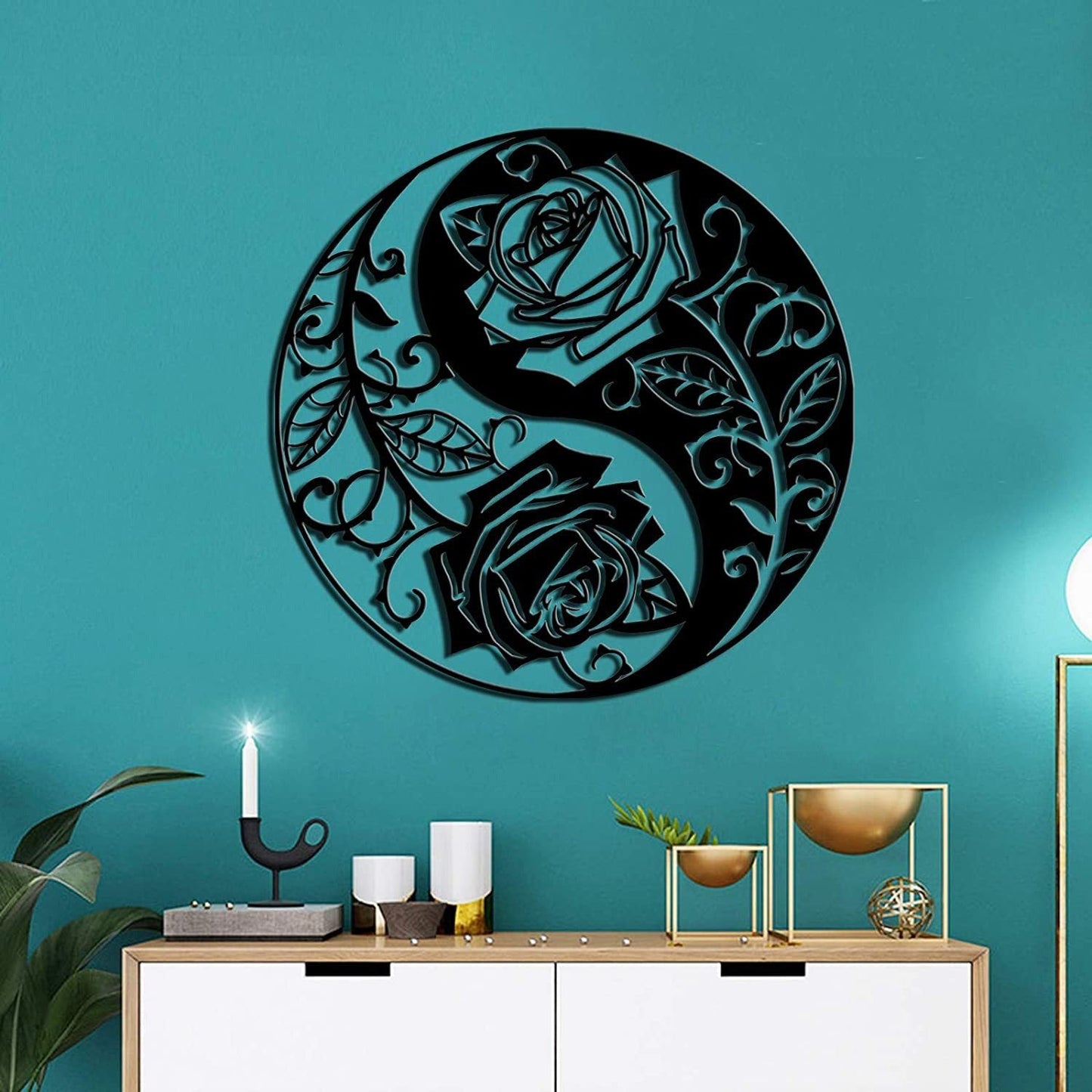 skorter | Black Metal Wall Art Home Decor