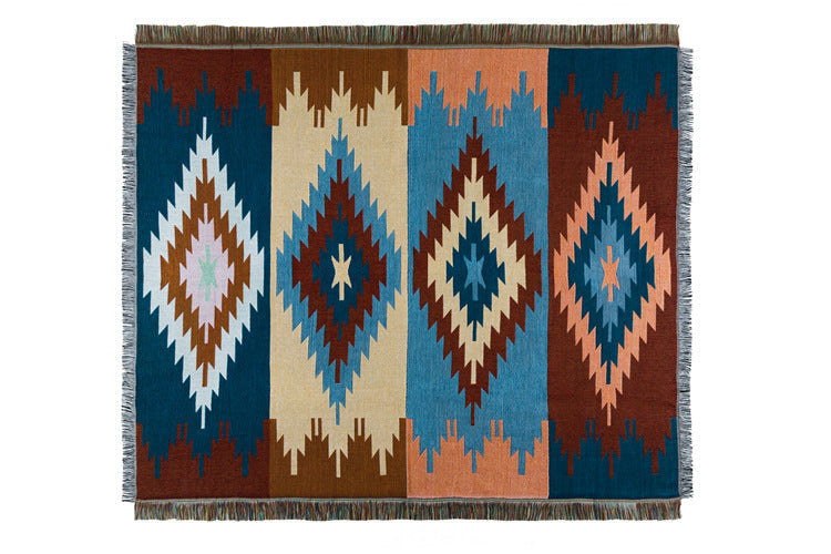 Skorter | National Style woven Casual Blanket Fabric Blanket Cover Blanket