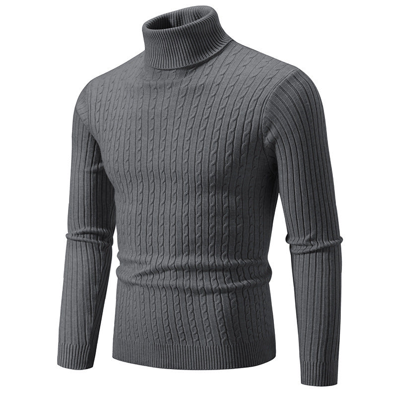 Men's turtleneck sweater made of comfortable knit quality Skorter