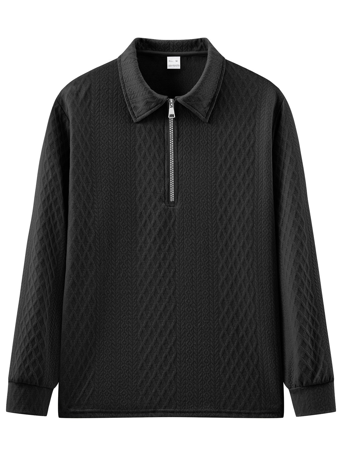 Men's sweatshirt with trendy stand-up collar and textured design Skorter