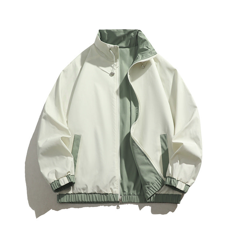 Men's sporty transitional jacket with elastic cuffs and practical zippered pockets Skorter