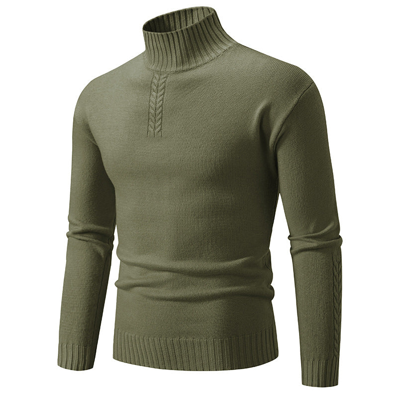 Men's turtleneck sweater made of coarse knit Skorter